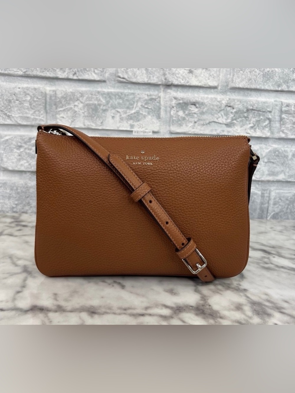 Kate Spade New York Mulberry Street Madelyne Crossbody Bag purse Warm Ginger - Picture 2 of 12